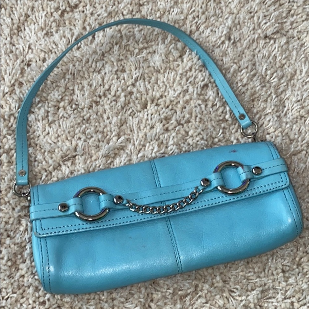 juicy couture vintage blue handbag
